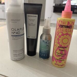 Hair care bundle, all unused products including Amika, Olaplex,and more